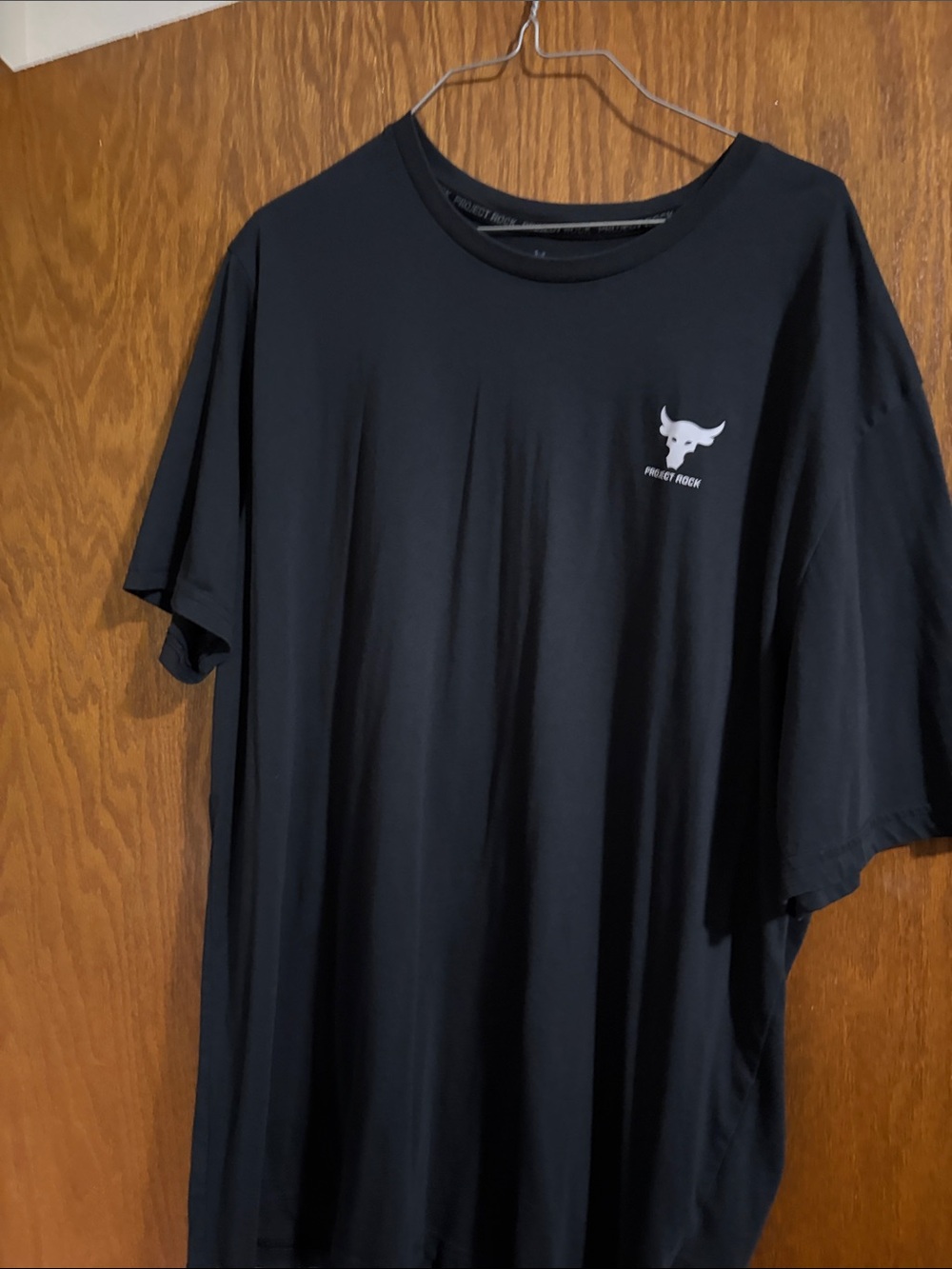 Under Armour Project Rock Black Short Sleeve Logo Tee